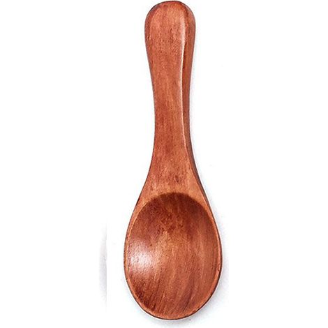 Cuillère à lait en poudre pour enfants, petite cuillère à dessert en bois massif, cuillère à thé en forme de lotus, cadeau en bois. (1/5)