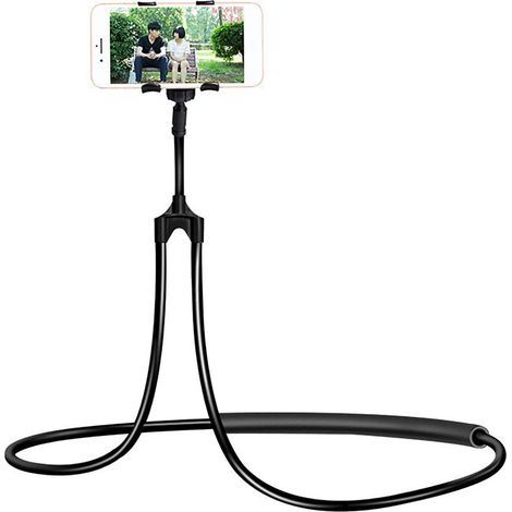 Support de Téléphone Flexible et Réglable, Antidérapant, Respirant pour Lit, canapé, Voiture, Angle Réglable à 360 Degrés pour Regarder des Vidéos, Regarder des Vidéos, Discuter, pour la (1/2)