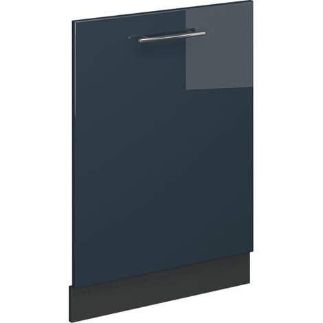 Geschirrspülblende Fame-Line, Dunkelblau Hochglanz, 60 cm ohne Arbeitsplatte, Vicco