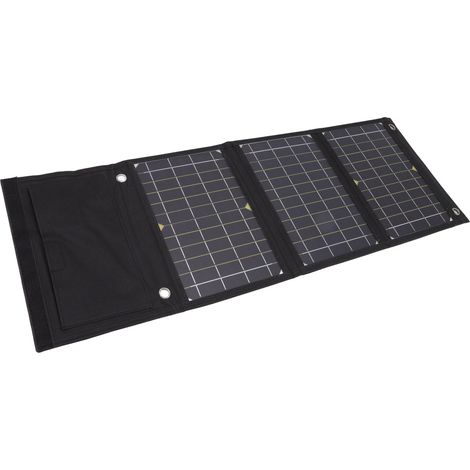 Faltbares 24-W-monokristallines Solarpanel, tragbares Ladegerät für Camping und Outdoor-Aktivitäten, batterieloses Notstrom-Solarset (1/5)