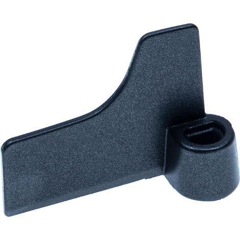 vhbw Dough Hook compatible with Panasonic SD-ZB2512, SDZB2512KXE, SD-ZD2010KXH Bread-Maker - Mixing Paddle, 6.7 x 5 cm, Aluminium Alloy, Black