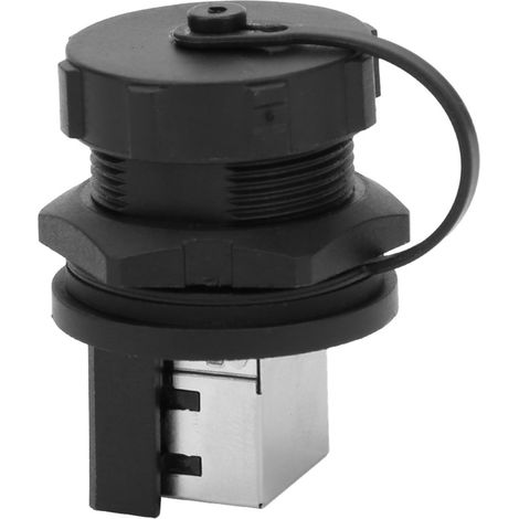 2 Stück RJ45 180°-Anschlussdose, wasserdichter RJ45-Adapter für den Außenbereich (IP67) (1/5)