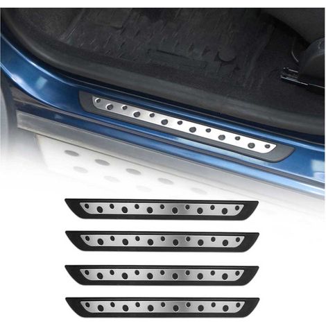Couverture de Seuil de porte pour VW Caddy 2003-2026 acier inox chromé + Abs 4x (1/5)