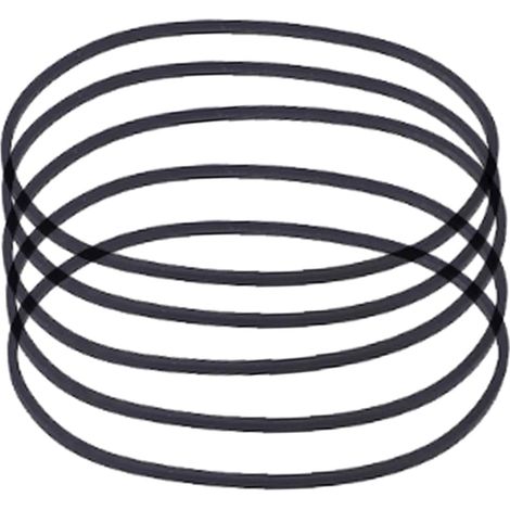 Lot de 5 courroies en caoutchouc de 40 à 115 mm de largeur 0,6 mm pour enregistreurs, CD, machines vidéo, DVD, cassettes (1/5)