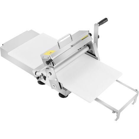 Laminoir à pâte professionnel, PP et acier inoxydable, pour pâte feuilletée et fondante, laminoir manuel, épaisseur réglable de 0 à 25 mm, laminoir pliable pour boulangeries et pâtisseries (1/5)