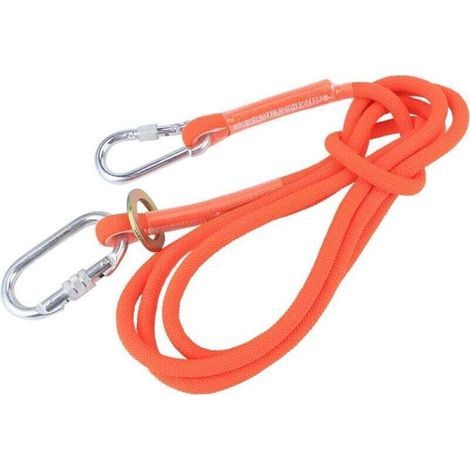 ALOVEZ 3M Cinturón de seguridad para trabajos aéreos con lazo pequeño Cuerda Cordón de seguridad para construcción al aire libre Cinturón de seguridad para trabajos anticaídas (1/4)