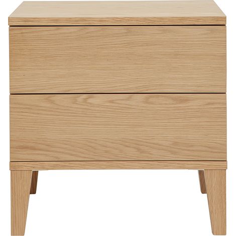 Skandinavischer Nachttisch aus hellem Holz FREDDY