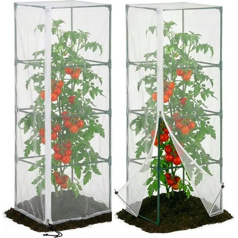 Rete per orto a maglia ultrafine, 150x45x45 cm, per proteggere dagli uccelli - Bianca (1/5)