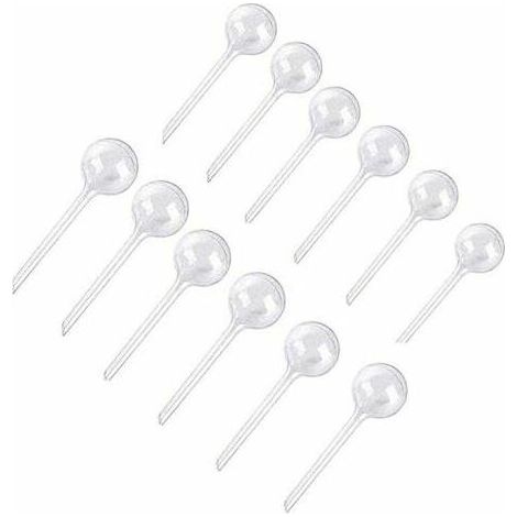 12 PièCes Plante Arrosage Ampoules Automatique Auto-Arrosage Globes en Plastique Boules Jardin Dispositif d'eau Arrosage Ampoules pour Plante (Petit, transparent) (1/4)