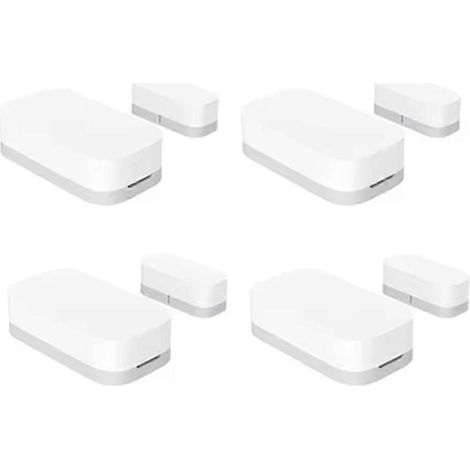 Lot de 4 capteurs de porte/fenêtre sans fil Zigbee, mini-capteurs de porte intelligents compatibles avec les passerelles Aqara, Mi Home et HomeKit. (1/5)