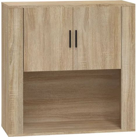 Armario de almacenamiento mural práctico 80 x 33 x 80 cm madera de roble Sonoma 020048276 (1/5)