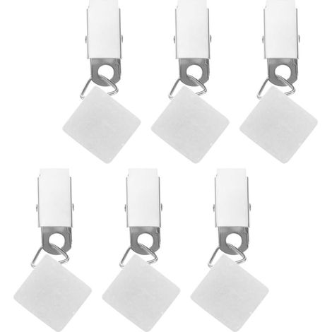 Poids de Nappe avec Pinces en Pierre et Métal, 6 Pièces, Clips de Fixation Pratiques pour Table Cuisine ou Pique-niques en Extérieur, Forme Chic et Style Simple (1/5)