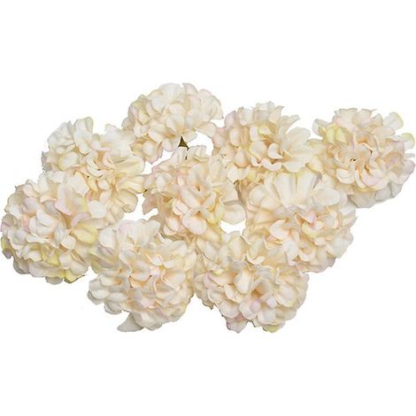 Bouquet fleuri de 10 têtes de fleurs artificielles d'hortensia, accessoires de bricolage pour la décoration intérieureChampagne (1/5)