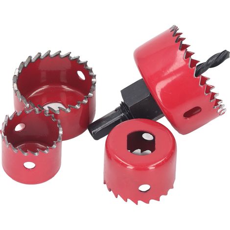 5-teiliges Lochsägen-Set M42 aus Stahl für Holzbearbeitung, geeignet für Aluminium, Holz und Kunststoff (1/5)