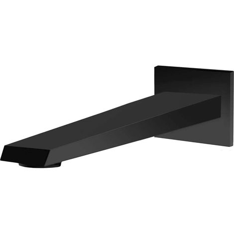Wand-Wannenauslauf 180 mm SETTE NERO schwarz matt