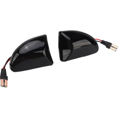Feux latéraux fumés noir coque, clignotant jaune, anti-UV, remplacement Smart Fortwo Cabrio A451, paire (1/5)