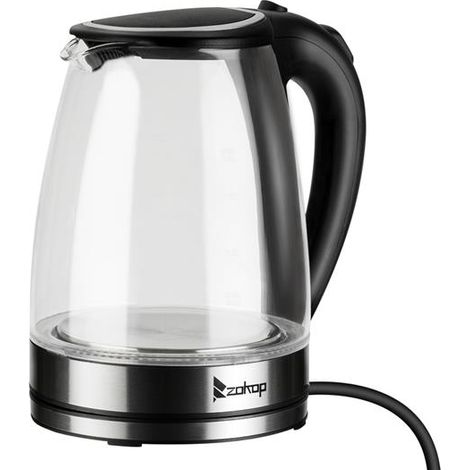 HD-1857-A 220V 2000W 1.8L Electric Glass Kettle UK Plug (1/5)