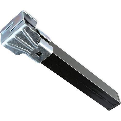 Gamba base letto nera 40x30mm 25cm