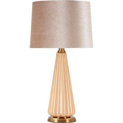 Lampada da tavolo in vetro oro, Ø36,5x68,5 cm – Perly (1/5)