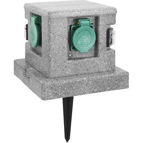 Prise de jardin avec capteur crépusculaire Plastique (1/4)