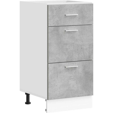 Maison Exclusive - Armadio Inferiore “Lyon” Grigio Cemento 40x46x81,5cm