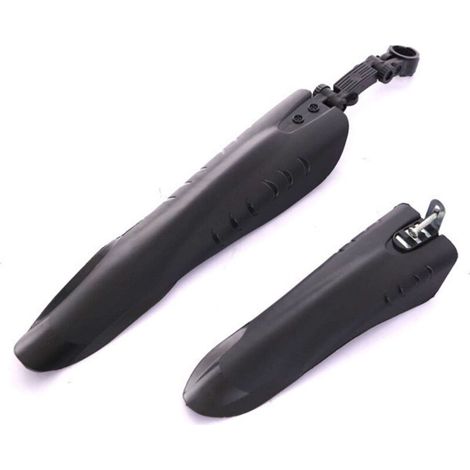 Garde-Boue de Vélo, Couverture Complète Universelle épaissir élargir Garde-Boue, pour Montagne Cyclisme, VTT vélo de RouteRoute, Noir, 2 Pièces (1/5)