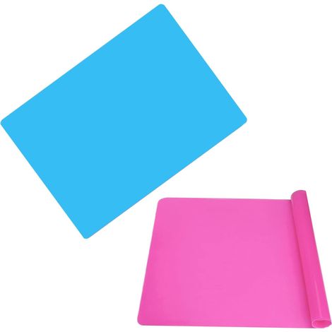 Set mit 2 Silikon-Tischsets, 40 x 30 cm, rutschfest, hitzebeständig, abwaschbar, für Küche/Restaurant/Hotel