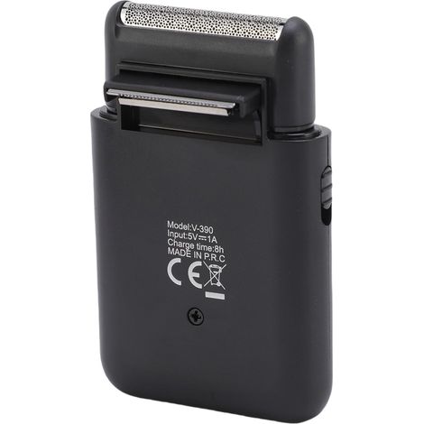 Tondeuse à barbe électrique pour hommes - Rechargeable par USB, 5 W, portable, avec grille flottante et design idéal pour les voyages (1/4)