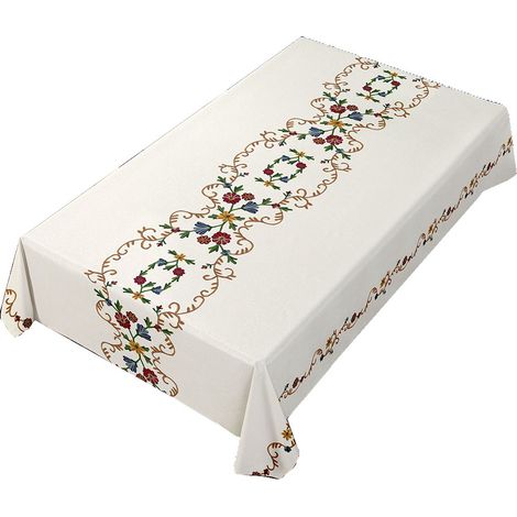 Nappe en PVC imperméable, résistante à l'huile, à la chaleur et lavable, de style champêtre (1/5)