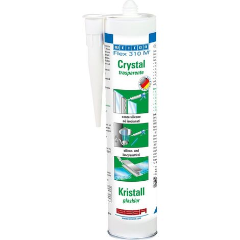 Colle et mastic flexible 310 M® Cristal transparent 310 ml cartouche (1/4)