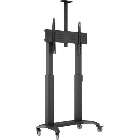 Support con Ruote Motorized Multibrackets Nero per Monitor fino a 110" e Capacità di 135 kg, VESA 200x200 e 1000x600, con Base Regolabile e Ruote Girevoli (1/4)