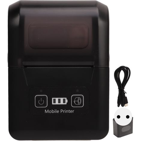 Imprimante thermique portable sans fil mini étiquettes sans encre 100-240V prise UE (1/5)