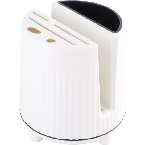 Porte-couteaux rotatif 360° polyvalent organisateur ustensiles cuisine couteaux baguettes (1/4)