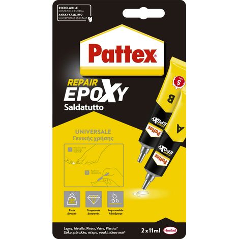 Pattex 2K Liquid Colla Bicomponente Epossidica Saldatutto Pattex Saldatutto 2x11ml