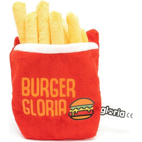 Peluche per cani Gloria Rosso Poliestere polipropilene Patate Fritte