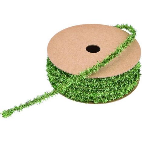 Lametta Girlande 10 Yard Glitzerband für Weihnachtsbaum, Hochzeit, Geburtstag, Grün