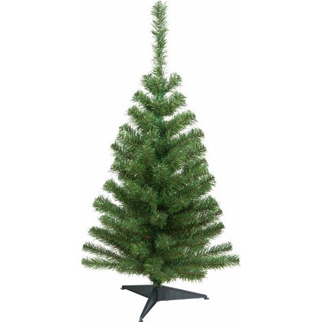 Flora Mini Albero di Natale con Base in Plastica 90 cm