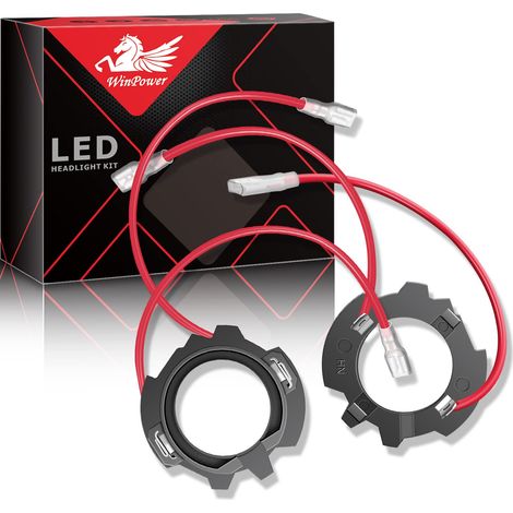 H7 LED Ampoule Base Support Lampe Clips Adaptateur Phare Support Douille Compatible avec MK5/Jetta/5, 2 Pièces (1/5)