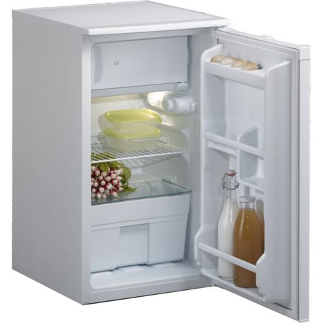 Moderna – Réfrigérateur table top 84L – Congélateur 10L – Classe A+ – Dégivrage automatique – Charnières réversibles – Dimensions L 48,5 x H 85 x P 55 cm (1/3)