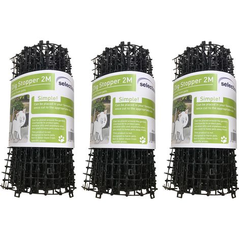 Set of 3 x Plant Prickle Strip Dig Stopper Anti Dog and Cat Protection (2m x 30cm) (1/5)