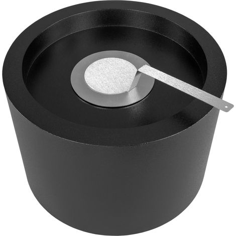 Bioethanol Standkamin Moon mit Edelstahlbrenner 1 l, Schwarz matt, 47,5 × 32,5 cm (1/5)
