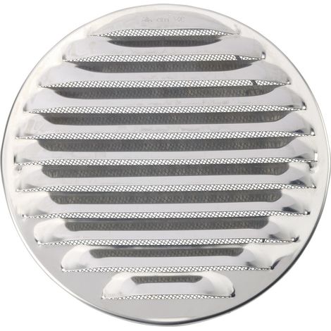 Wallair N31841 Abluftgitter  Edelstahl Passend für Rohr-Durchmesser: 16 cm