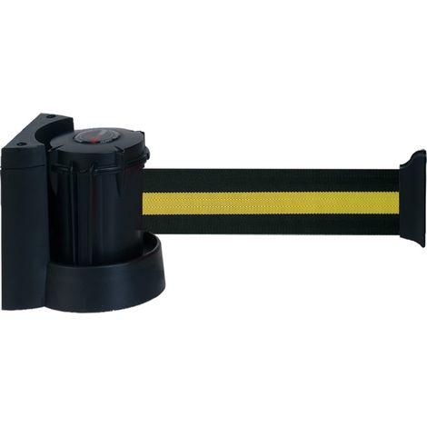 Enrouleur mural avec sangle Noir/Jaune 5m x 50mm - 2051026 (1/4)