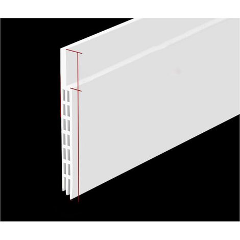 CSPARKV Bas de porte anti-courant d'air & étanchéité porte - NOUVEAU bas de porte isolant (rapide à installer), idéal pour l'isolation contre le froid, le bruit & l'humidité (1 x blanc) (1/5)