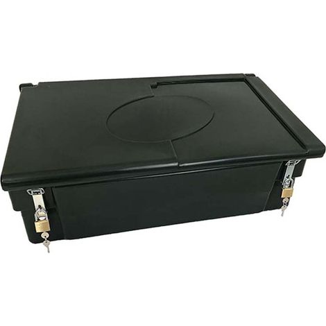Coffre de jardin 100l avec grenouillères et cadenas- plast'up rotomoulage (1/4)