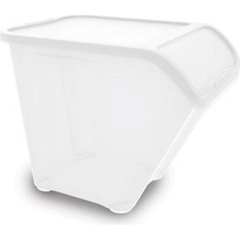 Boîte de carton Kis 55L plastique blanche 55x39x46 cm