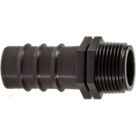 RACCORDO MASCHIO PER TUBO IN POLIETILENE  mm. 16x3/4 100.00 pz