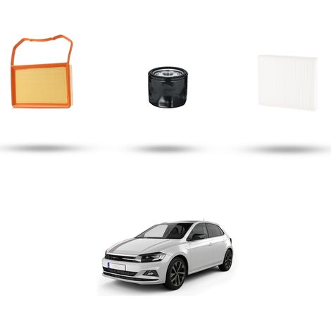 Kit tagliando 3 filtri compatibile con Vw Polo VI (AW) 1.0 MPI 55kw Dal 2017 (1/5)