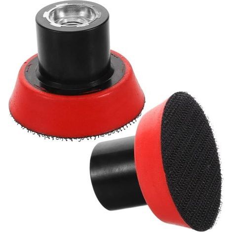 Lot de 2 patins de ponçage pour meuleuse d'angle, accessoires de ponçage, patins de support autocollants de 50 mm, adaptés au polissage et au ponçage (1/5)