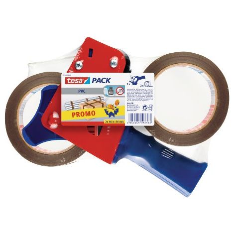 Distributore nastro adesivo Tesa marrone 50 mm x 66 m PVC (1/4)